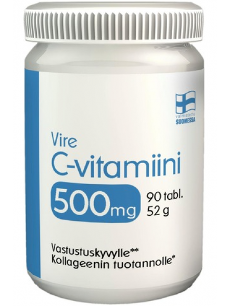 Витамин C Vire C-Vitamiini 500 мг 90 таб/ 52 г