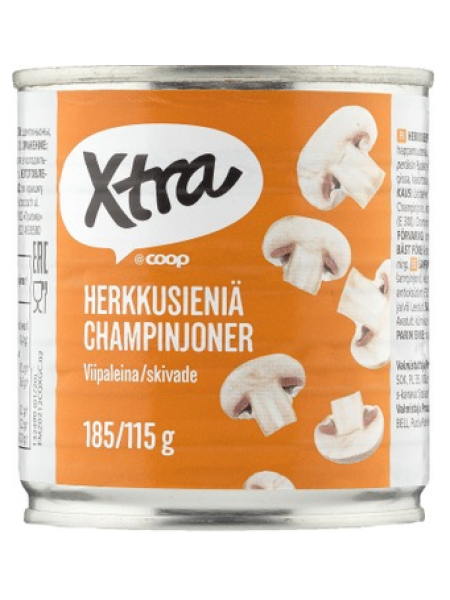 Резанные шампиньоны X-tra Herkkusienet 110г