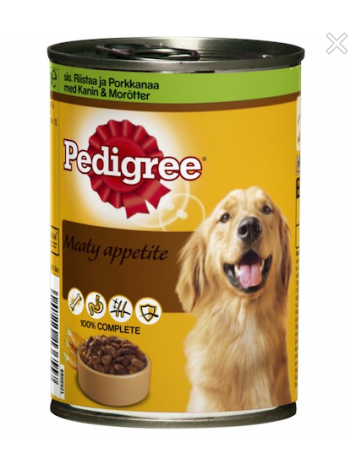 Консервы для взрослых собак Pedigree Meaty Apetite 400г мясо