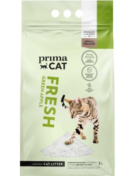 Наполнитель для кошачьего туалета Primacat Fresh Apple Kissanhiekka 5л