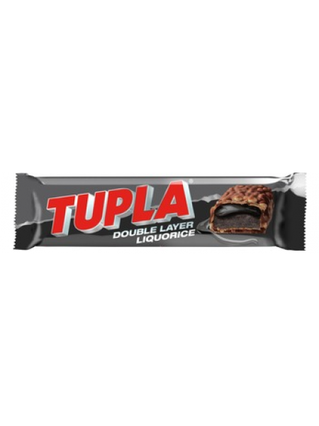 Двухслойный шоколадный батончик с лакрицой Tupla Double Layer Liquorice 48г