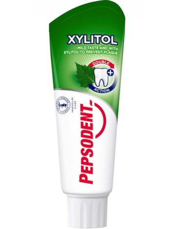 Зубная паста Pepsodent Xylitol 75 мл содержит фтор и ксилит