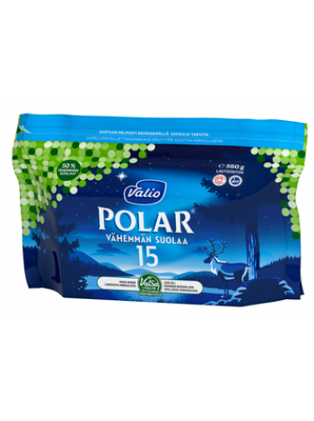 Сыр Valio Polar Vähemmän Suolaa Valsa 15 % 550г