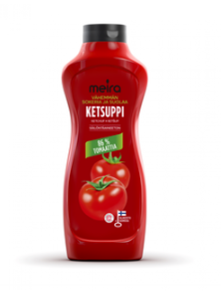 Кетчуп Meira Ketsuppi 900г с пониженным содержанием соли и сахара