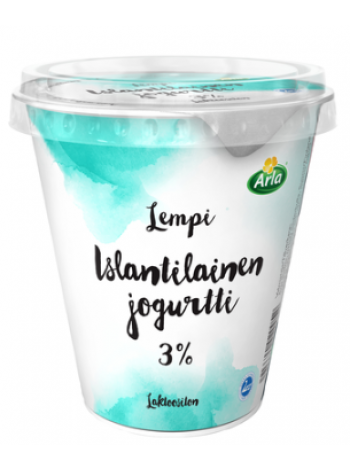 Исландский йогурт Arla Lempi islantilainen 300г 3%  без лактозы