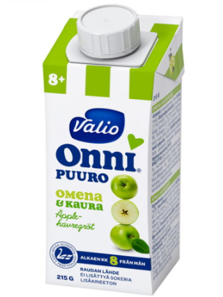 Каша с яблоком Valio Onni Omena-Kaurapuuro Uht 215 г 