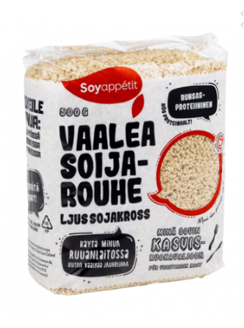 Белый соевый шрот Soyappétit Vaalea Soijarouhe 500г