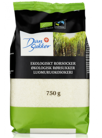 Органический тростниковый сахар Dansukker Luomuruokosokeri 750г