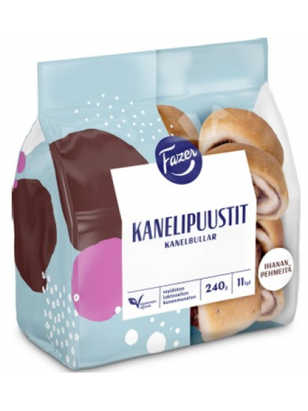 Булочки с корицей Fazer Kanelipuustit 240г без лактозы