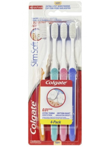 Зубные щетки Colgate Slimsoft 4шт