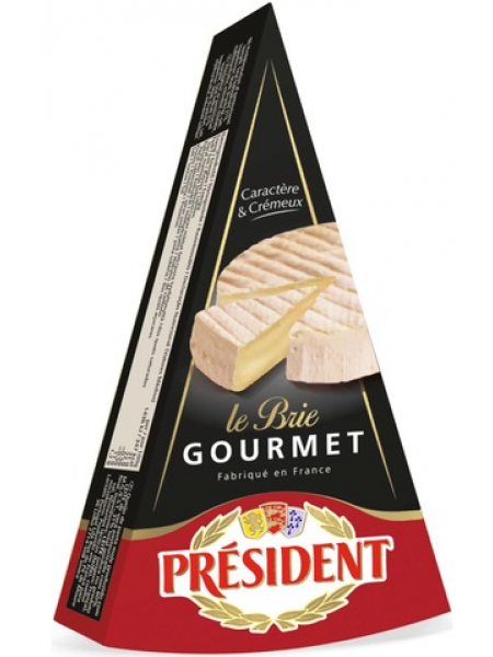 Сыр Président Brie Gourmet Juusto 200г с белой плесенью