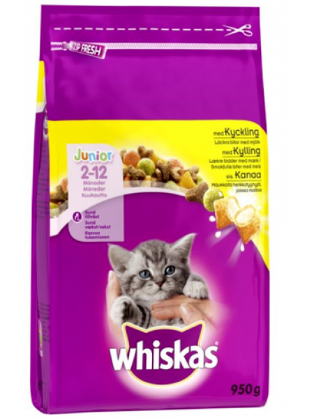 Корм для котят Whiskas Junior Kanaa 950г курица