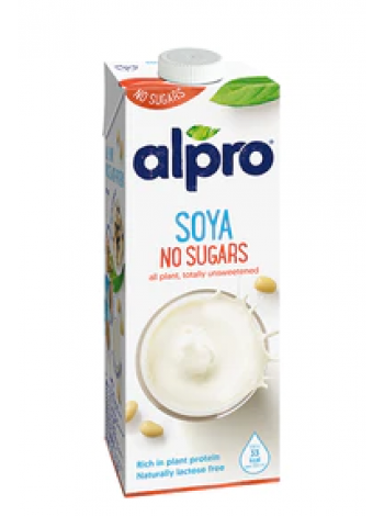 Соевый напиток без сахара Alpro Soya No Sugars 1л  